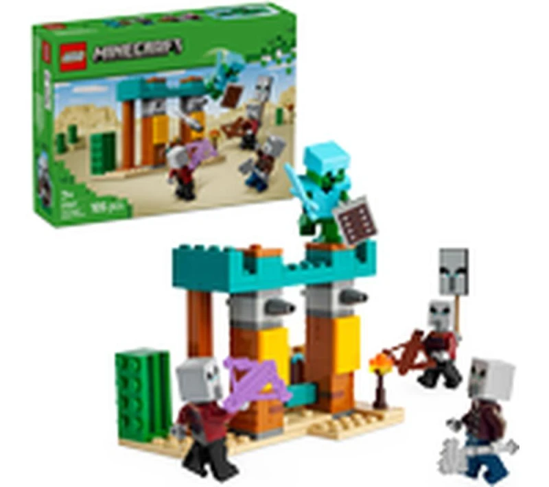Image of LEGO LEGO Minecraft The Illager Desert Patrol Building Toy 21267