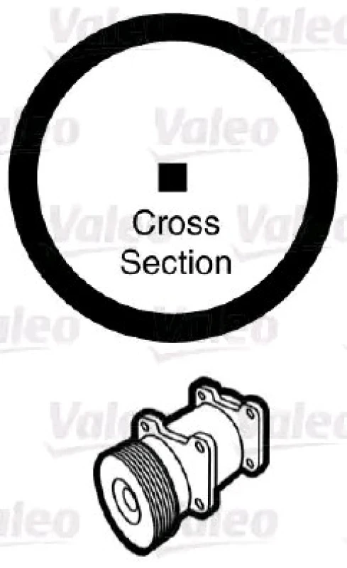 Image of VALEO 508989 Gaskets Seal,coolant pipe (547)