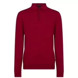 Image of Boss Boss Dimauro Long Sleeve Top - Red