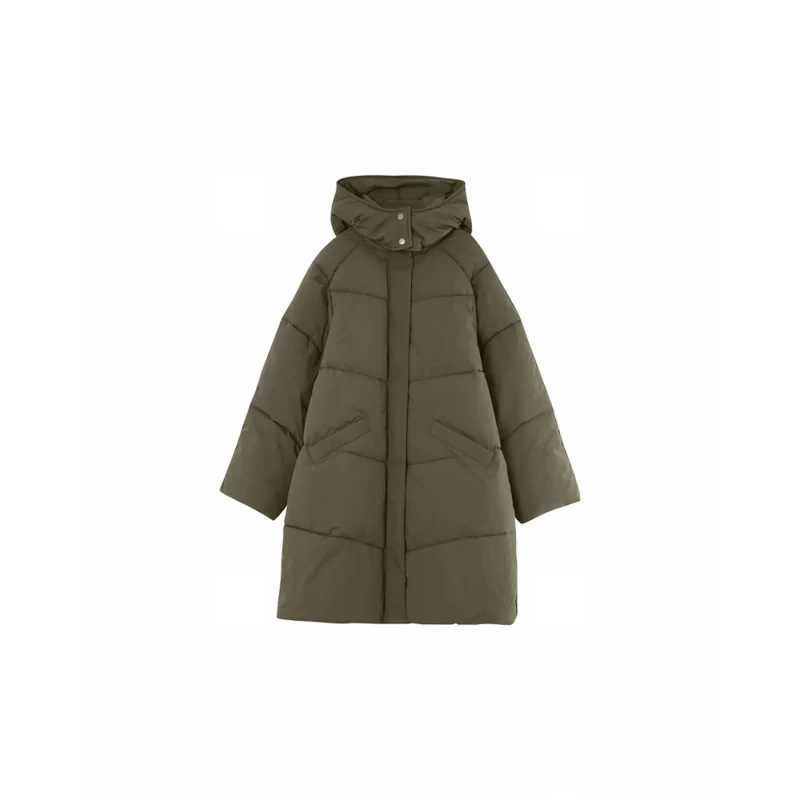 Image of Grace & Mila Womens Grace & Mila North Midi Puffer Vert Female S/M
