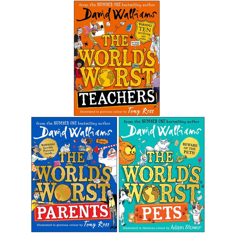 Image of David Walliams Collection 3 Book Set David Walliams, Books