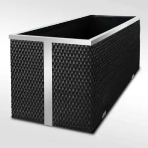 image of RattanArt Poly Rattan Small Trough Black