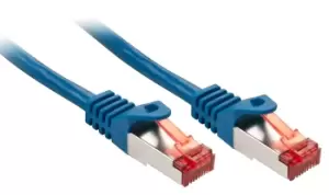 Image of Lindy Cat.6 S/FTP 10m networking cable Blue Cat6 S/FTP (S-STP)