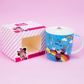 Disney Minnie Mouse Blue Rainbow Mug - Make Me Smile