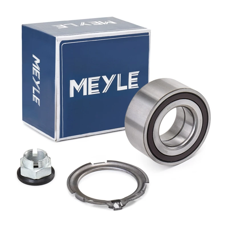Image of MEYLE 16-14 650 0013 Wheel bearing kit with fastening/mounting material, Original Quality, Front Axle, with integrated magnetic sensor ring Wheel Bea