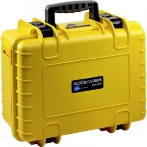 image of B & W Outdoor case outdoor.cases Typ 4000 16.6 l (W x H x D) 420 x 325 x 180 mm Yellow 4000/Y/SI