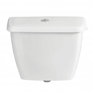 image of Wickes Low Level Ceramic Cistern - White 470 x 195 x 370mm