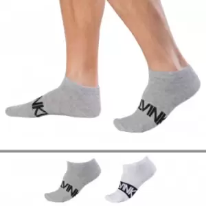 Image of Calvin Klein 2-Pack Dirk Ankle Socks - White - Grey 39/42
