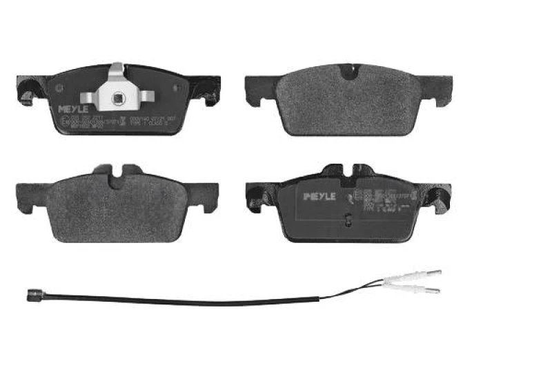 Image of MEYLE 025 252 2217 Brake pad set Front Axle, incl. wear warning contact, Original Quality Brake Pad Set,disc brake (402)