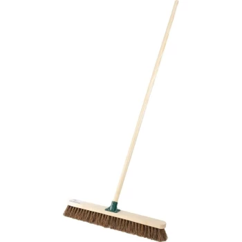 image of 24' Stiff Bassine Broom C/W 60' Wooden Handle - Cotswold