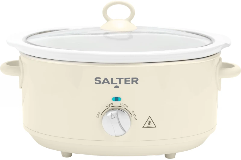 Image of Salter Retro EK6250CRM 6.5 Litre Slow Cooker - Cream