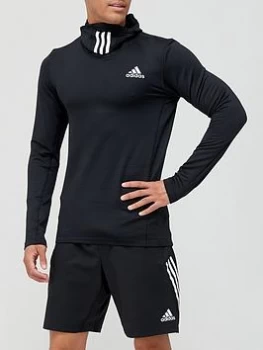 Image of adidas Cold Ready Long Sleeve Hooded Top - Black Size M Men