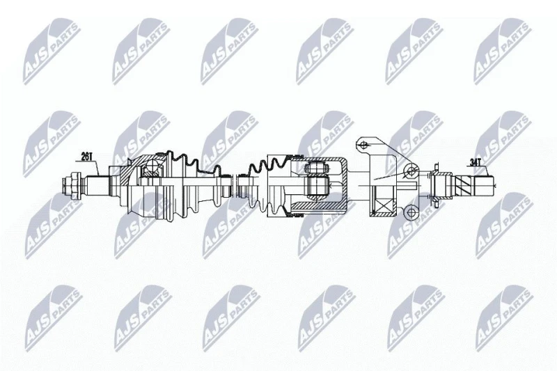 Image of NTY Drive shaft NTY NPW-BM-021