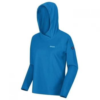 Image of Regatta Womens Montes Fleece Hoodie - BlueAst/Whte