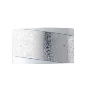Image of PARIS 4 Light Flush Wall Light Silver 45x25cm