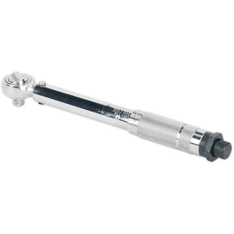 Image of Loops Micrometer Torque Wrench - 3/8" Sq Drive - Flip Reverse Ratchet Mechanism Multi