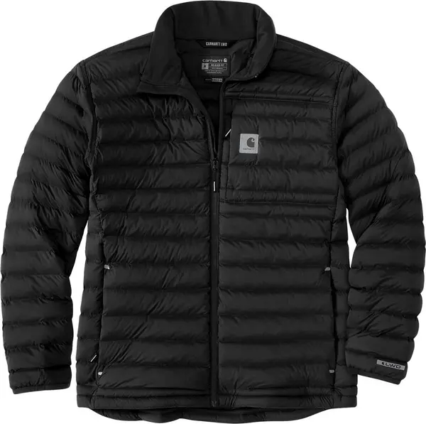 Image of Carhartt LWD Relaxed Fit Stretch Insulated Jacket, black, Size 2XL
