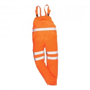 Image of Portwest Class 2 Hi Vis RIS Bib and Brace Orange 3XL