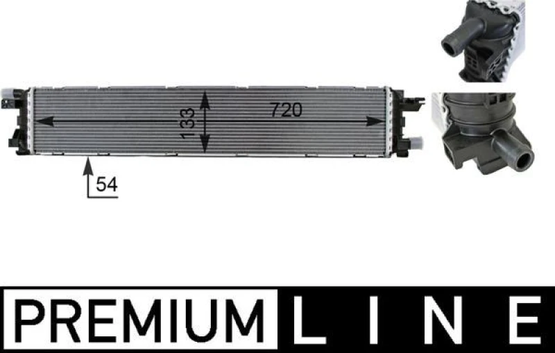 Image of Low Temperature Cooler, intercooler MAHLE CIR 1 000P