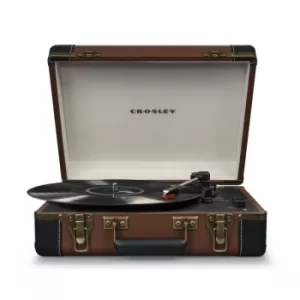 image of Brown Crosley Executive Portable USB Turntable w/Bluetooth