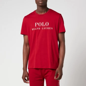 Image of Polo Ralph Lauren Mens Liquid Cotton Large Logo T-Shirt - Eaton Red - L