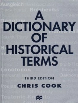 Image of A Dictionary of Historical Terms by C. Cook Book