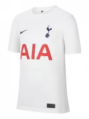 image of Nike Tottenham Youth 21/22 Home Short Sleeved Stadium Jersey, White, Size L