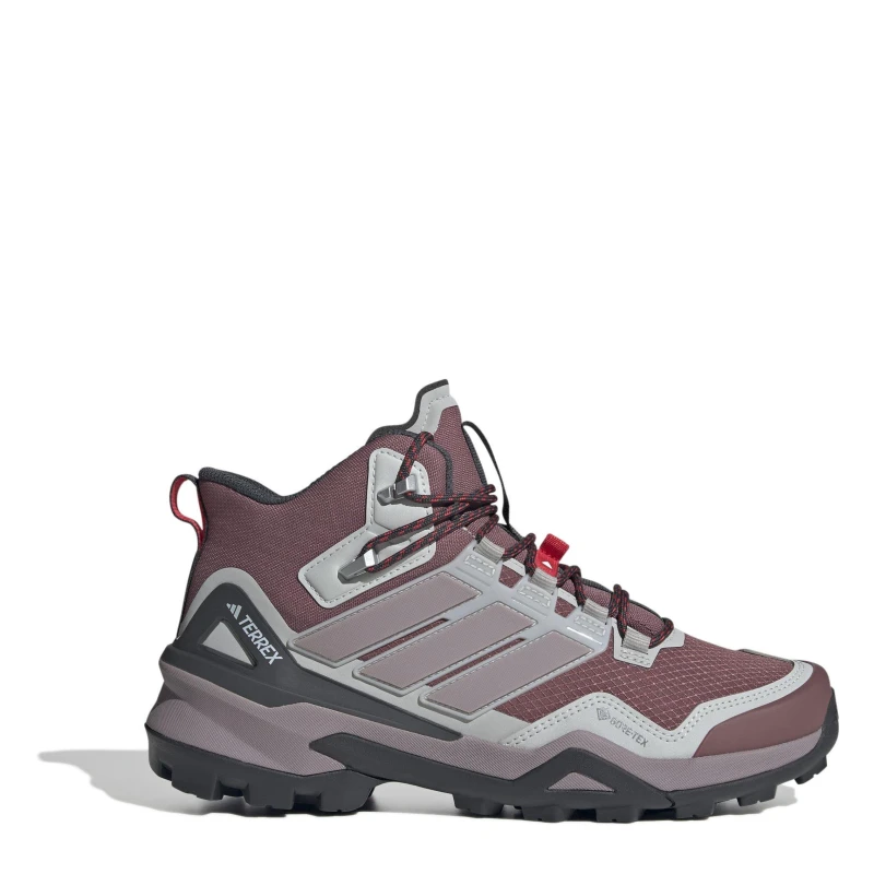 Image of adidas Womens Non-Waterproof Hiking Boots Crmsn/Fig/Gry female 3.5 (36)