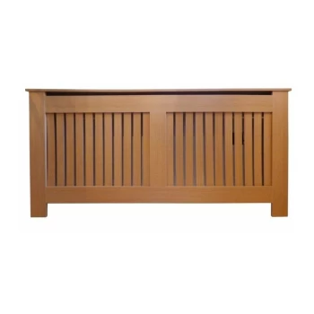 image of Jack Stonehouse - Vertical Slat Oak Radiator Cover - X-Large - Oak