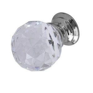 image of Jedo Glass Faceted Cupboard Knob