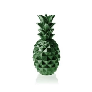 Image of Green Metallic Medium Pineapple Candle
