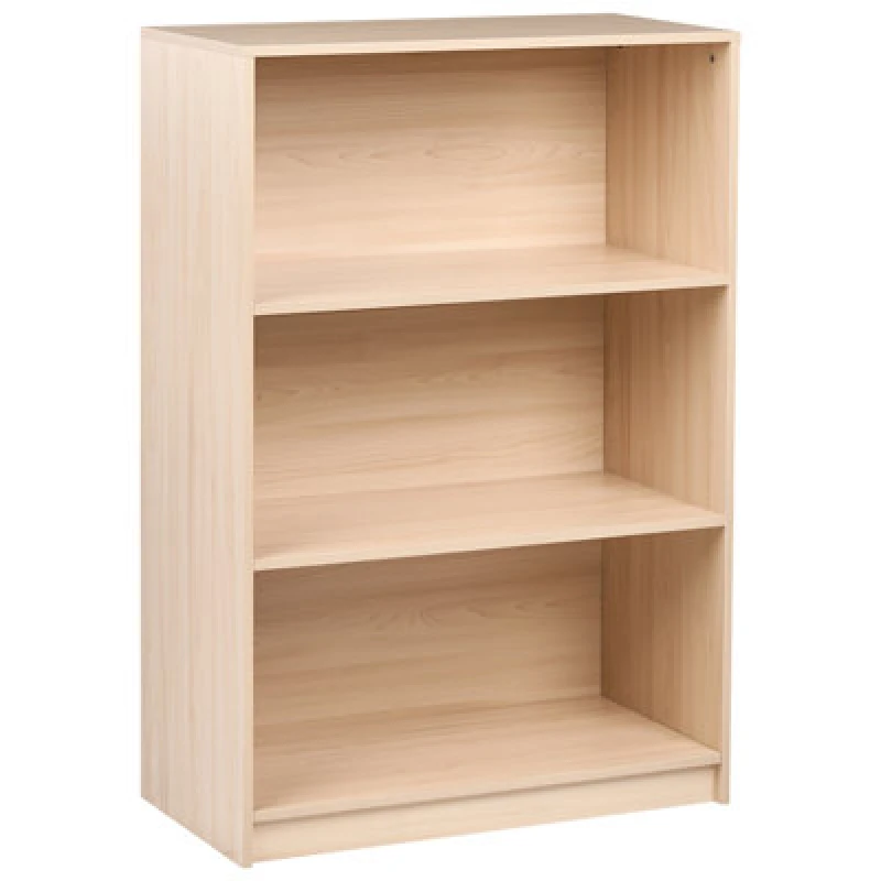 Image of Beliani 3 Tier Bookcase Zehna 117cm Light Brown