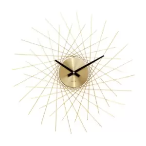 Acctim Lohne Large Quartz Wall Clock Gold