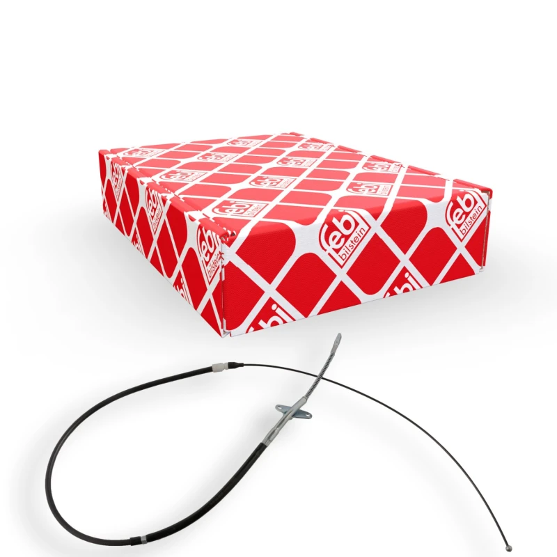 Image of FEBI BILSTEIN 09498 Brake Cable Left Rear, 1850mm Cable,parking brake (124)