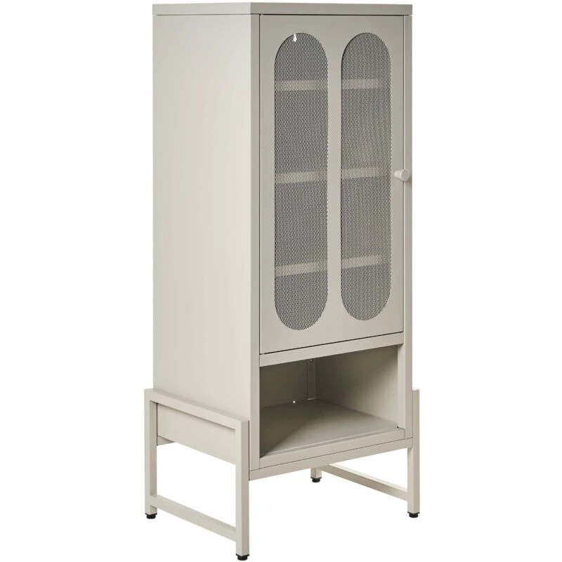 Image of Beliani Industrial Sideboard Soletta Metal Beige