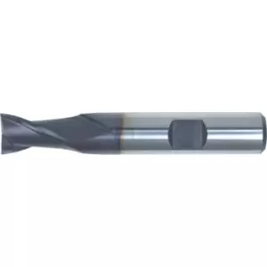 image of 18.00MM HSS-Co 8% 2 Flute Weldon Shank Short Series Slot Drills - TiAlN Coated