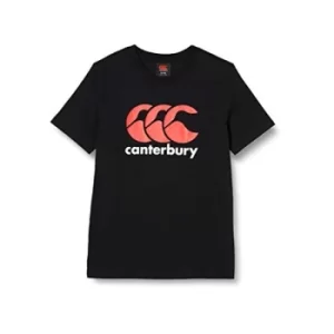 Image of Canterbury Teen Logo T-Shirt Black 14 Years