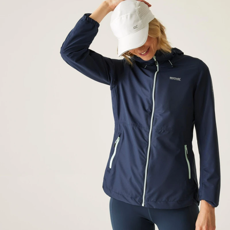Image of Regatta Womens Hamara IV Waterproof Isotex Jacket Navy (Icy Morn) female 16