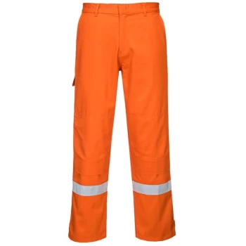 Image of Portwest - FR26ORR4XL - sz 4XL Bizflame Plus Trouser - Orange Regular