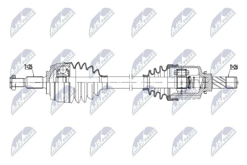 Image of NTY Drive shaft NTY NPW-RE-269