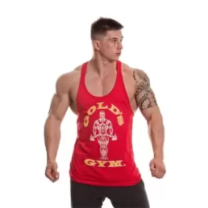 Image of Golds Gym Gym Muscle Vest - Red