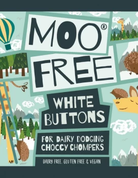 Image of Moo Free Buttons - White 25g (Case of 25)