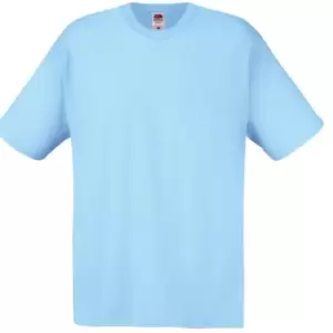 image of Fruit Of The Loom Mens Screen Stars Original Full Cut Short Sleeve T-Shirt (3XL) (Sky Blue)