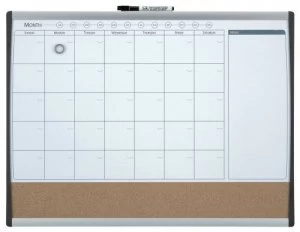 image of Nobo Quartet Combo Organisation Board Frame 585x430mm