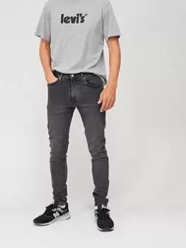 Image of Levis Levis Skinny Taper Fit Jeans, Dark Grey, Size 32, Length Regular, Men