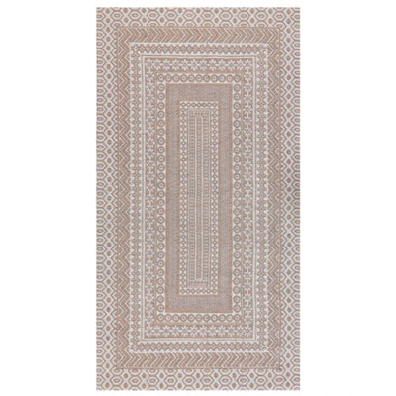 Image of Beliani Rug Baglar White 80 X 150 Cm Jute