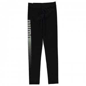 Puma Logo Leggings Junior Girls - Black