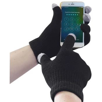 Image of GL16BKRL/XL - sz L - XL Touch Screen Knit Glove - Black - Portwest