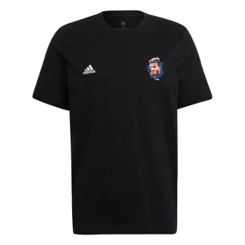 image of adidas Beckham Icon Graphic T-Shirt Mens - Black