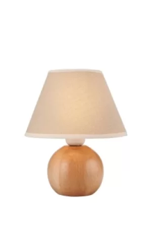 Table Lamp With Shade Natural, 1x E27